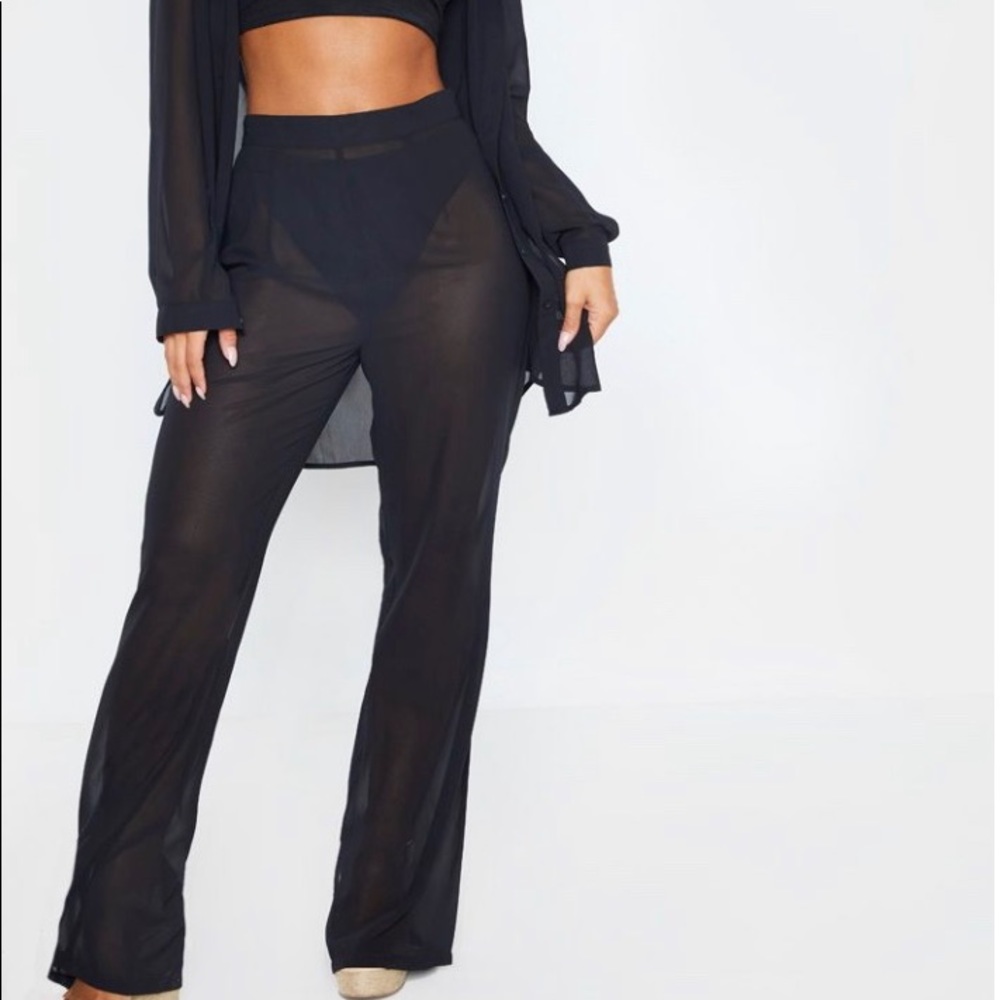 Black Beach Shirt & Pants ‼️New With Tags‼️